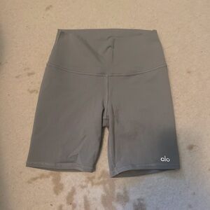 ALO Yoga Women's Charcoal Bike Shorts